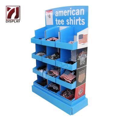 China Advertising of guandong plastic cardboard fsdu stationery 3-layer display rack for sale