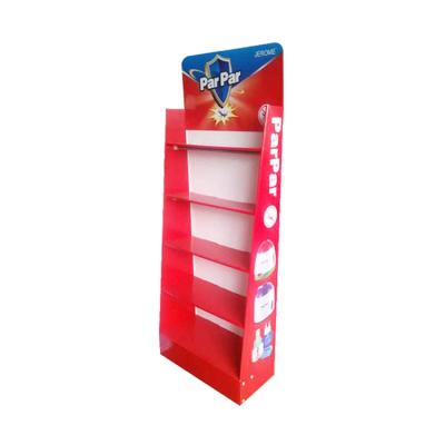 China Advertising Cardboard Display For Floor Book Accessories Hook Counter Table Rack for sale