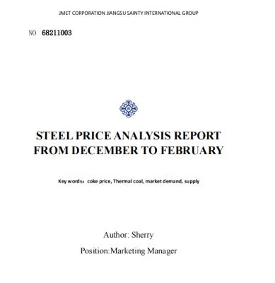 China STEEL PRICE ANALYSIS 2021-NOV - for sale