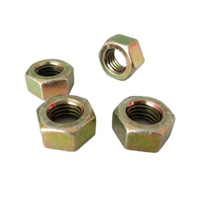 China DIN934 Heavy Industry Hex Nut 4.8 Grade Yellow Zinc M12 for sale