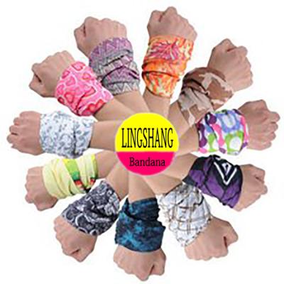 China LSB3 Ningbo Lingshang 100% Polyester Custom Design Bandana Multifunctional Wholesale Tube Scarf 24cm x 50cm for sale