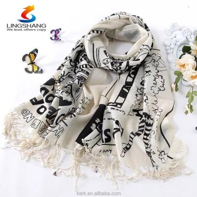 China 100% New Women Pashmina Cashmere Wool Scarves Multifunctional Shawl Wraps Long Scarf Stole for sale