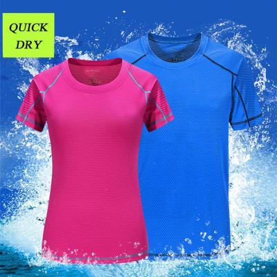 China Anti-pilling Custom Logo Quick Dry Sport Polyester T-Shirt For Men Women for sale