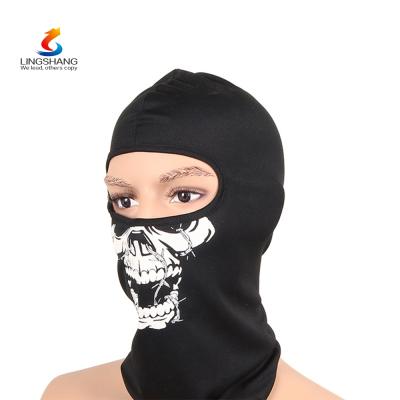 China Waterproof Fashion Customized Full Face Mask Skull Printed Balaclava for sale