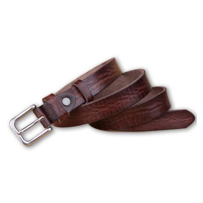 China Casual fashion vegetable tannary leather belt for women ladies leather belt alloy pin buckle clothing accessories belt wholesale for sale