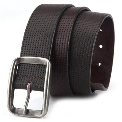 China Fashion.Casual.Business Men's Casual Pin Buckle Cowhide Leather Zinc Alloy Business Dress Belts Full Grain Genuine Leather Belt For Men for sale