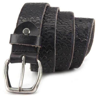 China Genuine Leather Pin Buckle Fashion Vintage Zinc Alloy Genuine Leather Belt For Men Genuine Leather Belts Mens With Metal Buckles Belt for sale