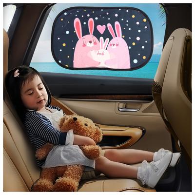 China Static Cling Sun Shade Car Side Window Sunshade Cartoon Patterned Sun Shades Auto Protector Foldable Car Cover For Baby Kid Children Car Styling for sale