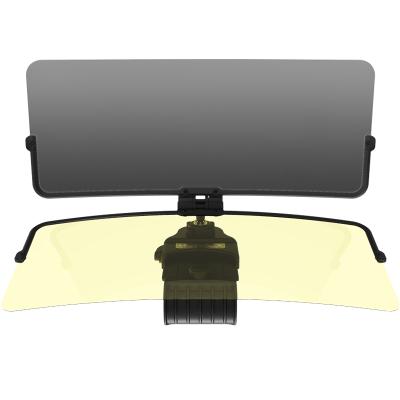 China ABS+TPR+ Car Sun Visor Supplement Anti-Glare Blocker HD +PMMA Daytime Night Driving Sun Visor Glare Sun Shield Tinted Lens Blocker for sale