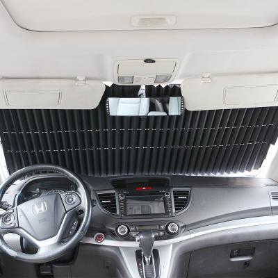 China Universal Auto Folding Car Sun Protection For Windshield Sun Shade Retractable Sunshade With Suction Cups for sale