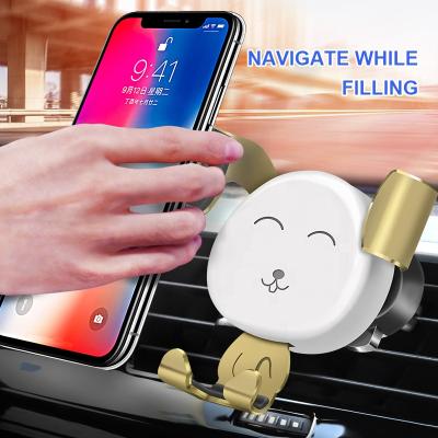 China Qi Universal Auto Fast Wireless Car Mount Portable Car Air Vent Mount Cell Phone Fast Charging Charging Stand for sale