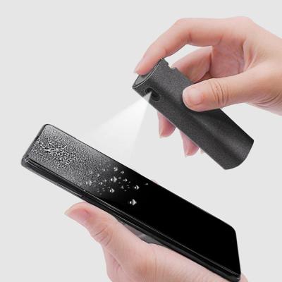 China Portable Artifact Cleaning Storage 2 in 1 Phone Screen Cleaner Spray Mobile New Portable Tablet PC Screen Cleaner Microfiber Cloth for sale