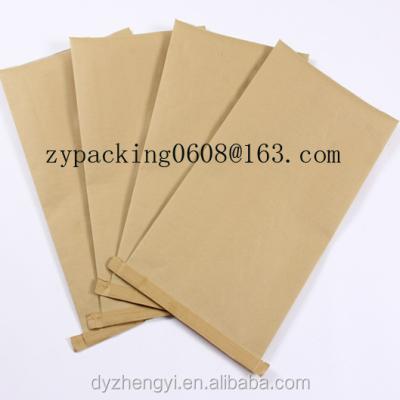 China Accept moisture proof customized plastic polypropylene woven kraft paper bag for chemical, cement, ferterlizer, feed, grain for sale