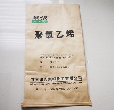 China 25kg Use PP Woven Paper Cement Packaging Moisture Proof Laminated Construction Bags Kraft Bag For Wall Putty, Clay, Lime, Mortar, Fly Ash, Diatomite for sale