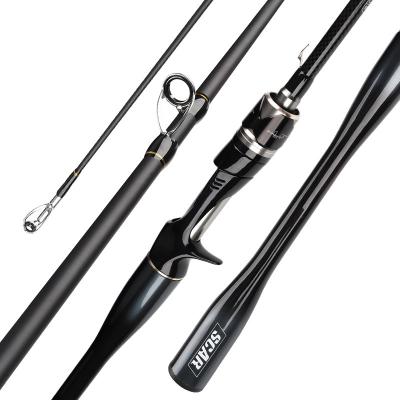 China Carbon CASTSOON 1.8m 2.1m 2.4m A Body Handle Distance Casting Hard Hollow Lure Fishing Rod Spinning Casting for sale