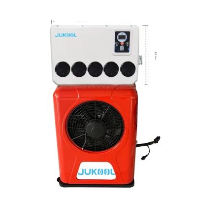 China Van JUKOOL 12V/24V Truck and Split Back Mounted Type Truck Compressor Electric Air Conditioner for sale