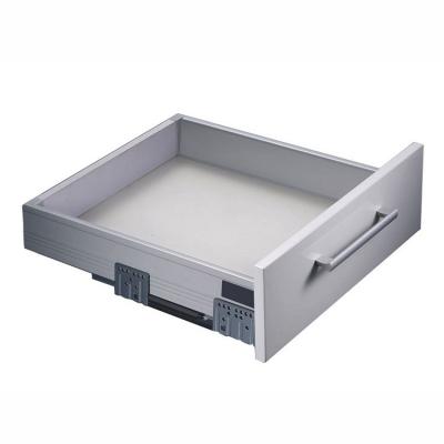 China Modern Tandem Metal Wall Drawer Hardware Double Wall Drawer Metal Matel Double Slim Box for sale