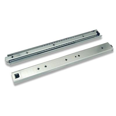 China 53mm Ball Bearing Drawer Slide Furniture Hardware Loading Capacity 100kg 50000 Times 53mm Full Extension Triple Folding Slide For Cabinet Kitchen Drawer for sale