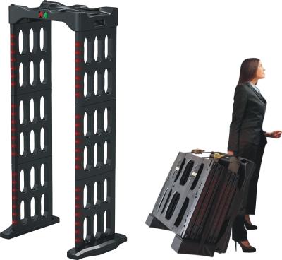 China Sound Alarm And LED Display Portable Walk Through Security Metal Detector for sale