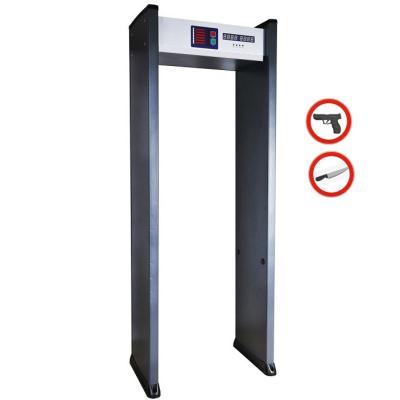 China LCD Display High Security Healthy Alarm and Walk Through Temperature Scanner Fever Screening Metal Detector Door with Detect Body Temperature for sale