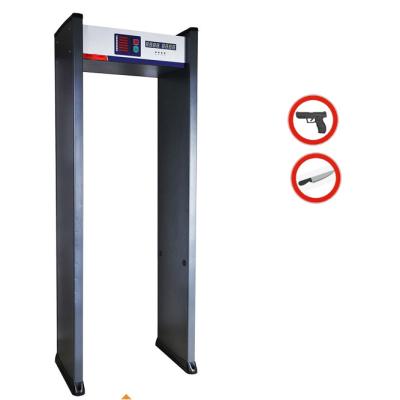 China Sound Alarm and Wholesale LCD Display Metal Detector 6 Zones Walk Through Arched Metal Detector Cheapest Metal Detector Door Price for sale