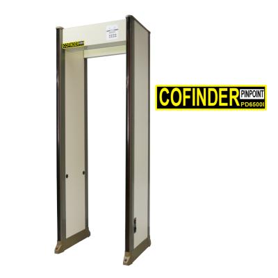 China PVC & IRON 33 ZONES Walk Through Metal Detector With LCD Display For Custom Airport Security Gate for sale