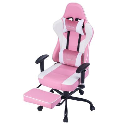 China (Size)Adjustable USA Warehouse Free Shipping Red Drop Shipping Office Chair Gaming Reclining Chair With Footrest for sale