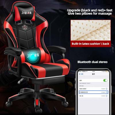 China (Height)Adjustable PC Desk Packing Computer Scorpion Autofull Dropshipping Extended Leather Gamer Led Gaming Chair With Footstool for sale