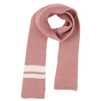 China Good Quality Soft Touch Feeling Winter Adult Striped Kids Knitted Scarf for sale