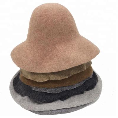 China Mixed Picture Color Wool Broadcloth Felt Hat Cone Body Wholesale for sale