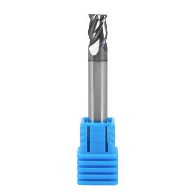 China 4 Carbide 4 Flute Square End Mill Tools Metal Milling Cutter For Steel Up To Hrc45 for sale