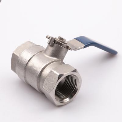 China General OUKE 201 Female Thread 304 316 Stainless Steel Ball Valve With Long Blue Handle For Water Diesel Oil for sale