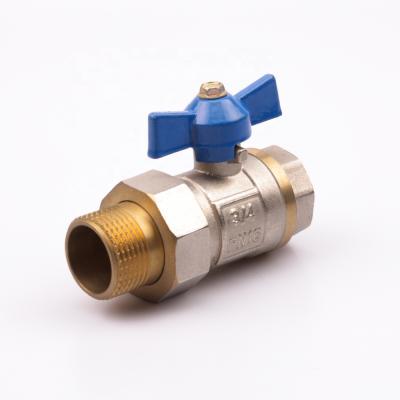 China OUKE General Hot Selling Products Plating Brass Ball Valve With Certification for sale