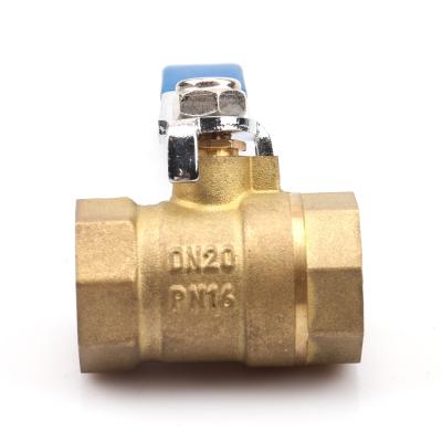 China OUKE Factory FXF General Chinese Thread 1/2 - 2 Inch Bronze Outside Lockable Brass Ball Valve for sale