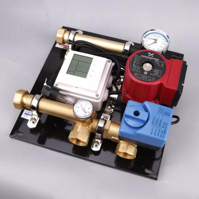 China OUKE Underfloor Heating Mixing System Water Separator Cold Water Circulation Pump Valve Industrial Hot Mixing Control System for sale