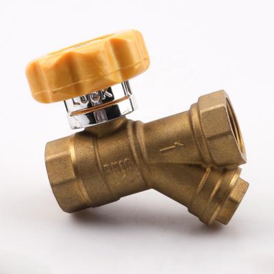 China General Brass OUKE Y Type Lockable Ball Valve With Magnetic Lock for sale