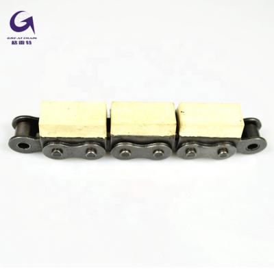 China Automated assembly line 10B-G1/10A-G1 full automatic rubber coated chain with NBR nitrile butadiene rubber rubber top for sale