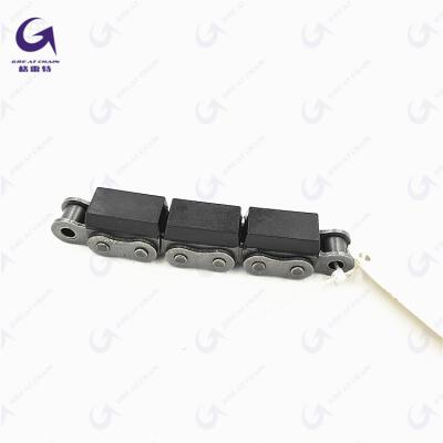 China Automated Assembly Line 08B-G1F14 Non-Standard Carbon Steel Conveyor Rubber Coated Chain for sale