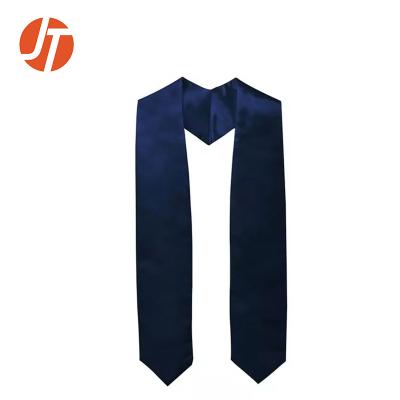 China Robe Logo Design Unisex Satin Polyester Custom Made Sash for College for sale