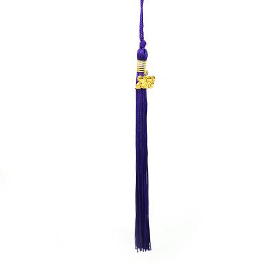 China Wholesale Student Graduation Cap Tassel Fringe Tassel Dress With Year Gold Charm for sale