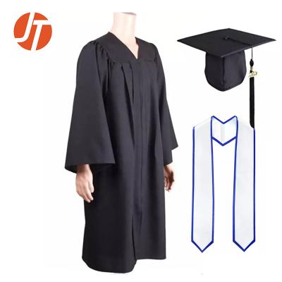 China Customized 2023 gown/school gown/graduation gown hat with tassel for sale