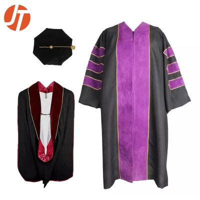 China Dress Up Wholesale High Quality 2023 College Graduation Gown And Hat for sale