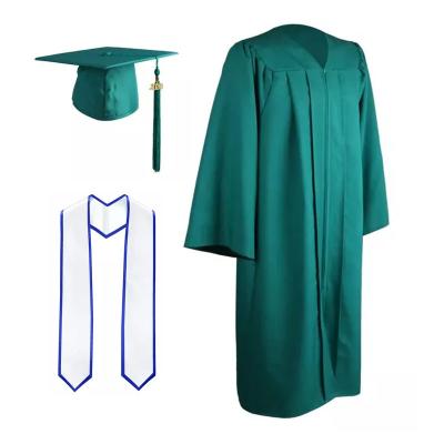 China Gold Gown Graduation Dress Black Adult Wholesale Cap School Uniform Graduation Gowns And College Ceremony Classic Graduation Gown for sale