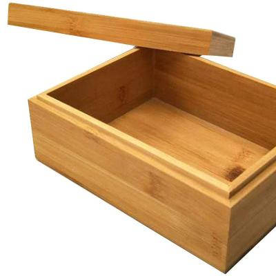 China Viable bamboo wooden storage box with cover wooden storage box combination storage tea box for sale