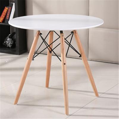 China Modern solid wood table MDF appearance coffee table dining table beech wood legs table for sale