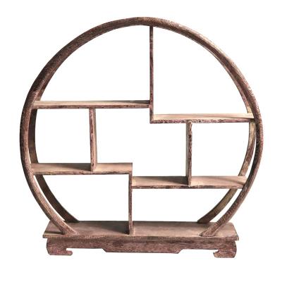 China Sustainable Wall Shelf, Home Carving Crafts Rack Antique Display Rack Chinese Teapot Display Stand Antique Ornaments Flower Pot Rack for sale