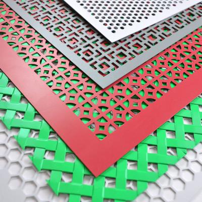 China Good Performance Cost LC TT Payment Prepainted Color Decorative Flat Perforated Steel Sheet for sale