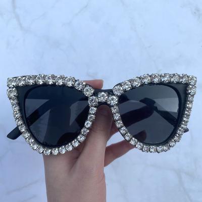 China 15 Years Experience DOISYER 2021 All-match Glass Fashion Leopard Diamond Studded Sun Glasses Cool Crystal Handmade Sunglasses for sale