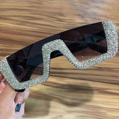 China 15 years new DOISYER 2020 experience fashion frame fashionable rectangle small shading vintage women sunglasses luxury diamond for sale