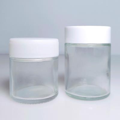 China Viable Air Tight Smell Proof Jar Clear Glass Stash Storage Container With Child Proof Lids for sale